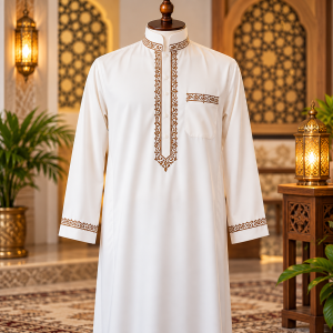 Men's Embroidered Thobe